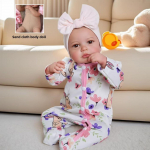 18 colių tikrovi&scaron;kos reborn kūdikio lėlės LouLou Awake, rankomis dažyti plaukai, naujagimių lėlės berniukui, mergaitei, tikrovi&scaron;kai atrodančios, pilnas vinilas, medžiaginis kūnas (pasirinktinai - reborn lėlės) girl doll