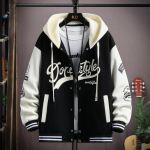 Madinga hiphopo beisbolo uniforma su gobtuvu Unisex lengva sportinė striukė Vyri&scaron;ka striukė &bdquo;Bomber&ldquo; Striukės rudeninis paltas, atspausdinta raidė S