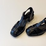 Parduodama versija~ Prancūzi&scaron;ki laisvalaikio pinti tu&scaron;čiaviduriai mink&scaron;tos odos moteri&scaron;ki sandalai, retro storapadžiai, kiaulių narvelio stiliaus batai, atostogų stiliaus romėni&scaron;ki batai 35 juoda