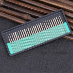 30 vnt. kotelių deimantinių frezų rinkinys su dėžute Dremel elektriniam &scaron;lifuokliui, galios priedai, abrazyvinis grąžtas, rotacinio įrankio rinkinys