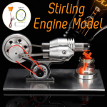 Mini Stirlingo variklio modelis Kar&scaron;to oro jėgainės generatoriaus variklis Fizikos eksperimento žaislas