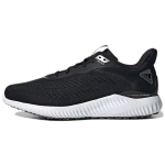 Adidas Alphabounce juodi sidabriniai metaliniai unisex sportbačiai su kortele, juodi pilki keturiomis spalvomis GX4150 36