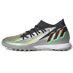Adidas Predator Edge.3 TF Beyond Fast Unisex sportbačiai Sidabriniai Sidabriniai-Metaliniai Pagrindinės Juodos Spalvos HR1533 42