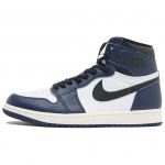 Air Jordan 1 Retro High OG Midnight Navy Vyri&scaron;ki sportbačiai Mėlyni Juodi Balti DZ5485-401 44