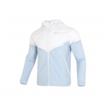 Nike Spalvų Blokų Logotipo Susiūtas Treniruočių Laisvalaikio Striukė su Gobtuvu Vyri&scaron;kos Striukės &Scaron;viesiai Mėlyna FB7541-094 L