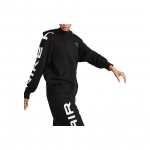 Nike Sportswear Air visų pavir&scaron;ių ra&scaron;to laisvas džemperis su gobtuvu Moteri&scaron;kas džemperis su gobtuvu Juodas FB8048-010 XL
