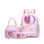 3 vnt./rinkinys KPop Demonų medžiotojos Mergaičių mokyklinis krep&scaron;ys Pietų krep&scaron;ys Pie&scaron;tukinė Studentų animacinis kuprinė Bento dėklas Ra&scaron;iklių krep&scaron;iai Mokyklinės prekės Dovana