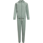 Under Armour Rival Tricot Logo Hoodie ilgomis rankovėmis vir&scaron;utinis drabužis lieso kirpimo patogus paprastos ilgos kelnės laisvalaikio komplektas moteri&scaron;ki komplektai žaliosios laimo spalvos 6001966-348 XS