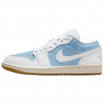 Air Jordan 1 Low SE Denim Worn Blue Moteri&scaron;ki kedai Gum-Light-Brown Sail White HQ2004-400 41