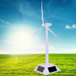 1 vnt. Mini vėjo turbinos generatoriaus modelis Mokomieji žaislai Saulės vėjo energija Vėjo malūnas Stalas Biuras Namų dekoras Vėjo-saulės surinkimo rinkinys 21x11x12.5cm