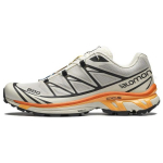 Salomon XT-6 Sintetinės odos Smūgius sugeriantys Neslystantys Patvarūs Žemi Lauko Funkciniai Batai Unisex Batai Off-White Juodi 417514 36⅔