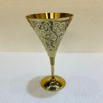 22,86 cm Žalvario Vyno Taurė Rankomis Graviruota Auksinė Taurė Poliruoto Žalvario Puodelis Vynui, &Scaron;ampanui, Kokteiliams Helovinas, Vestuvės, Įkurtuvių Dovana