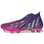 Adidas Predator Edge+ Low FG UEFA Čempionų lygos vyrų sportbačiai, violetiniai komanda, koledžas, violetinė sidabrinė, metalinė GV7381 40
