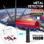 Mini Ne&scaron;iojamas AKS 3 Antenų Rankinis Požeminis Metalo Detektorius Profesionalus Aukso Detektorius Lobių Ie&scaron;kotojas Naujiena rožinė