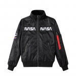 Vyri&scaron;ka NASA vientisos spalvos skraidymo striukė - Laisvalaikio, plona, madingas sportinis &scaron;varkas 3XL