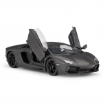 WELLY 1/24 Lamborghini Aventador LP700-4 Lydinio Sportinio Automobilio Modelis Metalinis Liejimo Formoje Lenktyninio Automobilio Modelis Imitacija Vaikų Žaislas Dovana juoda
