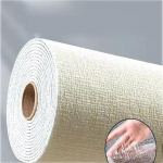PVC Vienspalviai Sustorinti Vandeniui Atsparūs 3D Lininiai Lipnūs Sienų Lipdukai Miegamojo Ir Svetainės Sienų Renovacijai Tapetai 1pcs 50cmX10m