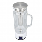 Vandenilio vandens grafinas, turtingas vandenilio vandens generatorius su arbatos infuzoriumi, 1000 ml talpa, 1000&ndash;1500 ppb, lietimui jautrus jungiklis L