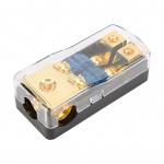 60A Maitinimo paskirstymo blokas 1 įėjimas 2 i&scaron;ėjimai Automobilio garso skirstytuvas Varinis įžeminimo saugiklių laikiklis