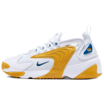 Nike Zoom 2K su rai&scaron;teliais, amortizuojantys, neslystantys, žemi moteri&scaron;ki bėgimo bateliai sportbačiai Balti Geltoni AO0354-106 36
