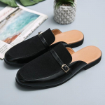 Mulai Vyri&scaron;ki Odiniai Batai Vasariniai Laisvalaikiai &Scaron;lepetės Sandalai Vyri&scaron;ki Batai Užsegami Vyri&scaron;ki Loafers Madingi Vyri&scaron;ki Plok&scaron;ti Mokasinai Balta Juoda 47