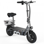 iScooter F2 500W Elektrinis paspirtukas su sėdyne ir galiniu krep&scaron;iu 36V7.8Ah baterija 10 colių ratai Maksimalus greitis 30km/h Nuvažiuojamas atstumas 30km Miesto važiavimui E-paspirtukas