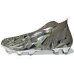 adidas Predator Edge+ FG Focus Olive Crystal Vyri&scaron;ki sportbačiai Žali Sidabriniai-Metallic Magi&scaron;ki-Žali GX3913 41⅓