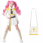 Mergaitės Rumi K Pop Demonų Medžiotoja Cosplay Vaikų Juodas Auksinis Kostiumas Vaikų Persirengimas Pasirodymas Vaidmenų Žaidimas Uniforma Helovinas 120cm