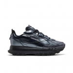 Reebok Cardi B x Classic Leather 'Juoda Tamsiai Sidabrinė' GW2631 Moteri&scaron;ki Batai EU 37 sidabras/juoda