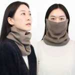 Žieminis trijų būdų netikras kaklo &scaron;ildytuvas, kaklo &scaron;ildytuvas, balaklava 3way_black