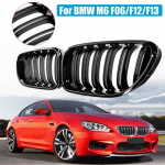 Suderinamas priekinio buferio inkstų grotelių lenktyninis oro įleidimo grotelių rinkinys, tinkantis BMW 6 serijai F06 F12 F13 M6 2012-2017 m. modifikuota dalis Automobilis Gloss Black