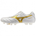 Mizuno Morelia 2 Japonija Patogūs Mink&scaron;ti Futbolo Batai Unisex sportbačiai Baltas Platina P1GA260150 39