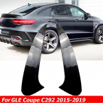 Galinio buferio spoilerio oro angos apdaila Mercedes Benz GLE Coupe C292 GLE63S GLE400 GLE450 4MATIC AMG 2015- carbon fiber pattern gray
