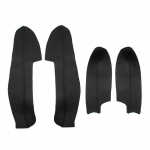 4pcs Car Door Handle Panels Armrest Microfiber Leather Cover Trim For Nissan New Qashqai J11 2016 2017 2018 w/fittings 4pcs juoda