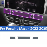 For Porsche Macan 2014-2025 Car interior center console protective sticker interior decorative strip TPU protective sticker PPF Left-hand drive