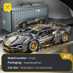 ToylinX 1:14 Superautomobilių konstravimo kaladėlių žaislas Pasirenkamas maitinimo blokas 14+ Technologinis dizainas Kalėdinė dovana suaugusiems ir vaikams Su dėžute Witn Box