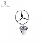 2025 &bdquo;Mercedes-Benz&ldquo; &bdquo;Mercedes Benz&ldquo; emblema Žvaigždė Variklio dangtis Automobilio gaubtas Priekinis chromuotas logotipas &bdquo;Mercedes E S Class&ldquo; w204 w211 w205 W212 w2