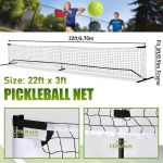 22 pėdų Pickleball atsarginis tinklas Ne&scaron;iojamas daugiafunkcis treniruočių tinklas Profesionalios lauko žaidimų veiklos Treniruočių reikmenys