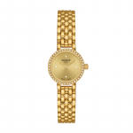 TISSOT Kvarcinis Mechanizmas 30m Atsparumas Vandeniui Moteri&scaron;kas Laikrodis 19.5mm Auksinis Ciferblatas T140.009.63.026.00 Gold Dial