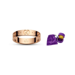 Gucci Icon Vienspalvis Logotipo Raidės Graviruotas Blizgus K Aukso Žiedas Unisex žiedai YBC152045001 13