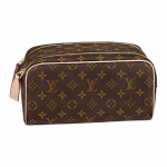 Louis Vuitton Kosmetinė Classic Vintage Spausdinimo Užtrauktuko Užsegimas Padengtas Drobės Su Odos Apdaila Tualeto Reikmenų Krep&scaron;ys Vyri&scaron;ka Tualeto Reikmenų Krep&scaron;ys Ruda M44494 Basic Set (Bag+Dust Bag)