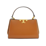 Tory Burch Eleanor magnetinis užsegimas zom&scaron;os apdaila odinė rankinė moteri&scaron;kos rankinės Ruda 154816-201 Basic Set (Bag+Dust Bag)