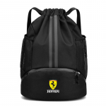 Sportinis krep&scaron;ys Fitness kuprinė Moterims Vyrams Krep&scaron;inio kuprinė Lauko treniruotėms Rai&scaron;teliu užtraukiama sportinė kuprinė Ferrari SP1 812 F40 SF90 juoda
