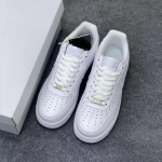 AF1 Air Force 1 Laisvalaikio batai, Balti/Kviečių spalvos, Vyri&scaron;ki dydžiai 46-47, Klasikiniai žemi 38.5 balta