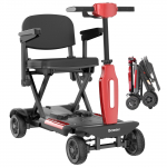 iScooter X11 Sulankstomas mobilumo paspirtukas, 4 ratai, 24V 15.6Ah nuimama baterija raudona