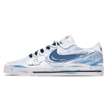 Nike Court Legacy Didysis kelias į Vakarus, Mėlynasis hiacintas Salos Atsparūs dilimui Žemi krep&scaron;inio bateliai Vyri&scaron;ki Mėlyni DH3162-101(Komanda256-) 42