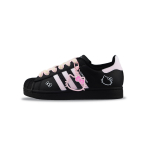 Adidas Originals Superstar 2 Atsparūs trinčiai Žemi Kateboardo Batai Unisex Juodi Rožiniai JI0079(Team840-) 35⅔