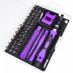 115/25 viename atsuktuvų rinkinys Mini Precision Screwdriver Multi Computer PC Mobiliojo telefono įrenginio remontas IZOLIUOTA rankinė namų įrankiai 50pcs IN 1 violetinė