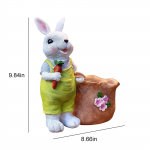 Juokingas Velykų vazonas su morkyte Reus Animacinis pavasarinis gėlių vazonas Daugiafunkcis gyvūnėlio sukulentų laikiklis namų festivalio dekoravimui AS Shown