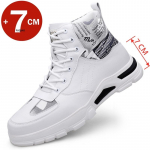 Vyri&scaron;ki batai Pakylantys batai Paslėpti kulniukai Karvės oda Madingi Aulinukai Vyrams Didinantis vidpadis 7CM Auk&scaron;tį didinantys batai Vyrams 42